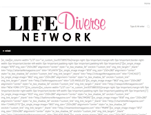 Tablet Screenshot of lifediverse.com